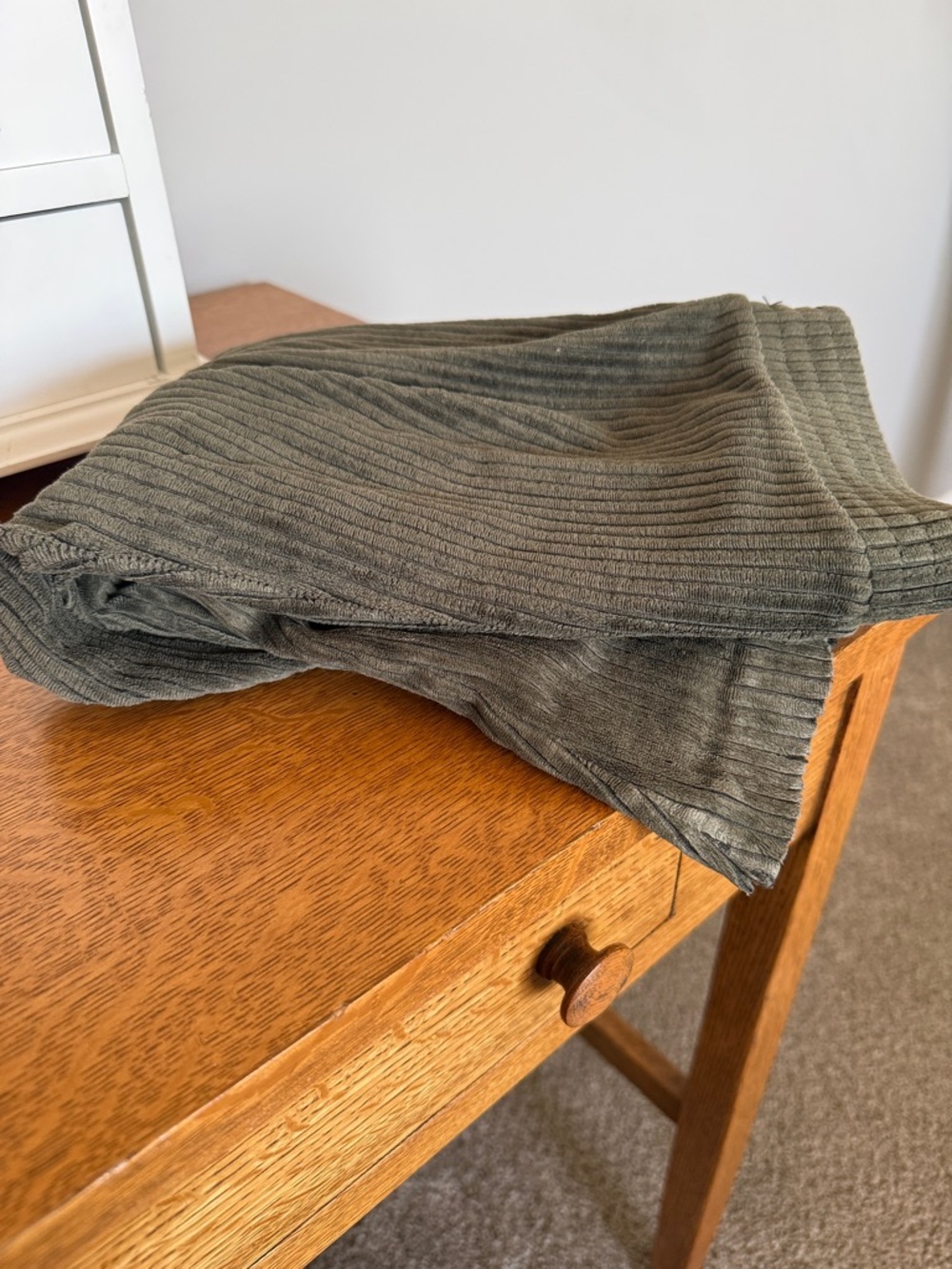 Aerie Ribbed Flare Pants - Olive Green - Picture 4 of 4